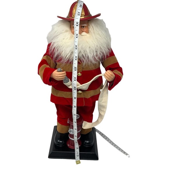 Fireman Santa Fire Hose Hydrant Christmas Firefighter Decor - Picture 12 of 13